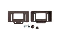 Крепление прямое из алюминия для поручня ДПК POLIVAN 3D 42х60х100 мм