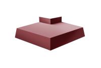 Угол отлива внешний 250 0,5 Atlas с пленкой RAL 3005 красное вино