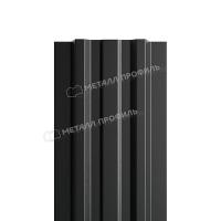 Штакетник металлический МЕТАЛЛ ПРОФИЛЬ LАNE-T 16,5х99 (PURMAN-20-9005-0.5)