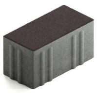 Брусчатка Steingot Хэви из серого цемента с частичным прокрасом прямоугольник черная 200х100х100 мм