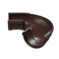 Угол желоба регулируемый LUX, шоколад