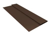 Планка стартовая БХ new 0,5 Quarzit с пленкой RAL 8017 шоколад