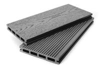 Террасная доска ДПК Grand Line 140мм вельвет и тиснение под дерево Графит 4м