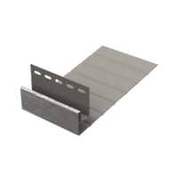 СЕРЕБРИСТЫЙ J-фаска ветровая к сайдингу колл. ТИМБЕР-БЛОК серия ДУБ (3,05 м) 10шт/уп