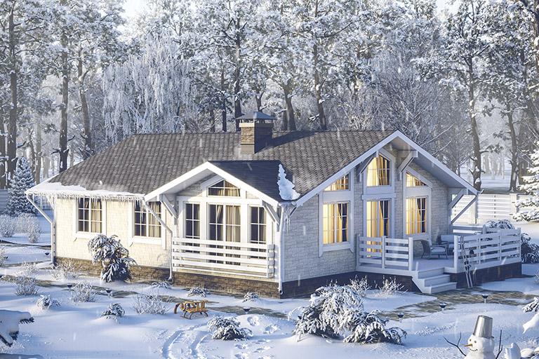 Отделка фасада зимой Отделка фасада зимой