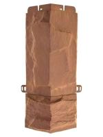 Угол фасадной панели «Альта-Профиль», ЭКО гранит терракотовый