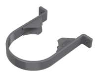 ТН ПВХ 125/82 мм, хомут трубы, серый, шт.