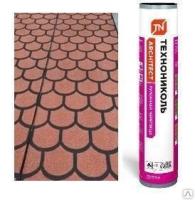 Рулонная черепица Технониколь Бобровый хвост Красный /1 рулон/