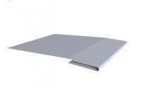 Планка начальная 0,45 PE с пленкой RAL 9006 бело-алюминиевый