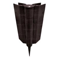 Угловой элемент ДПК 225 мм венге