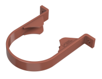 ТН ПВХ 125/82 мм, хомут трубы, красный, шт.