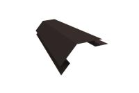 Угол внешний сложный 75х75 135гр 0,5 GreenCoat Pural BT, matt RR 32 темно-коричневый (RAL 8019 серо-коричневый)