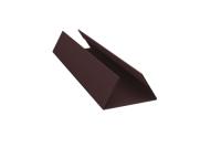Планка стыковочная составная нижняя 0,5 Satin Matt RAL 8017 шоколад