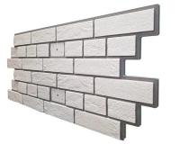 Термосайдинг Венецианский кирпич Белый 925х438х20 мм