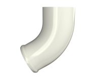 ТН МВС 125/90 мм отвод трубы, коричневый