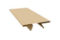 Планка стыковочная составная верхняя 0,45 PE с пленкой RAL 1014 слоновая кость