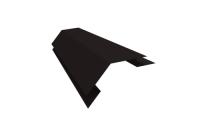 Угол внешний сложный 75х75 135гр 0,5 GreenCoat Pural BT, matt RR 33 черный (RAL 9005 черный)