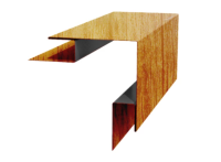 Планка угла наружного сложного Woodstock 75х75х3000 (ECOSTEEL_MA-01-МореныйДуб-0.5)