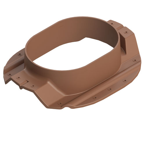 Аэратор кровельный TP-88/N | Кровельный вентиль для кровли из профнастила НС-35 терракотовый