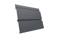 Квадро брус 0,5 GreenCoat Pural BT, matt с пленкой RR 23 темно-серый (RAL 7024 серый графит)