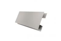 Планка H-образная Экобрус Grand Line 0,5 GreenCoat Pural BT, matt RR 21 светло-серый (RAL 7040 серое окно)