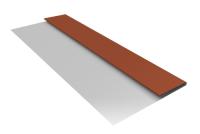 Планка стартовая БХ new 0,45 PE с пленкой RAL 8004 терракота