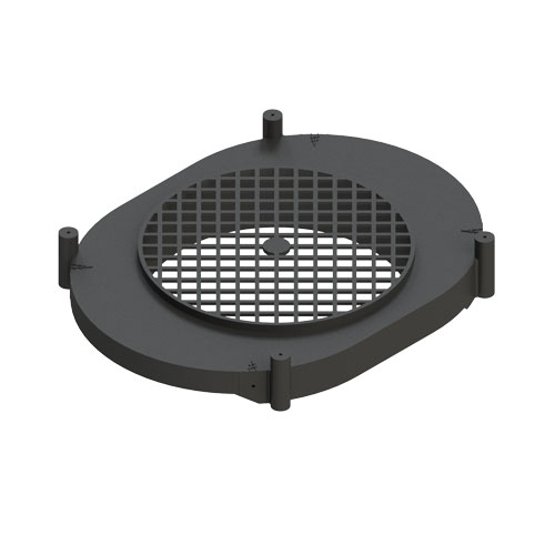 Аэратор кровельный TP-88/N | Кровельный вентиль для кровли из профнастила НС-35 красный