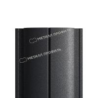 Штакетник металлический МЕТАЛЛ ПРОФИЛЬ ELLIPSE-T 19х126 (VALORI-20-DarkGrey-0.5)