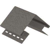 ПЕПЕЛ Наружный угол к сайдингу колл. СТОУН-ХАУС S-Lock серия КЛИНКЕР НОРДИК (3,05 м) 5шт/уп