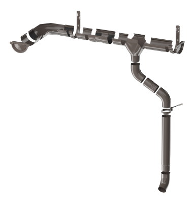 ТН МВС 125/90 мм внешний угол регулируемый 100 -165° тёмно-коричневый шт.