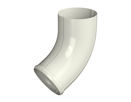 ТН МВС 125/90 мм отвод трубы, коричневый