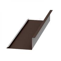 Планка примыкания нижняя (250*122), PURMAN 0.5мм RAL 8017 2м