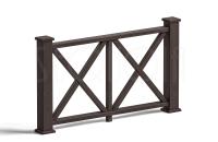 Комплект ограждения SEQUOIA «Эдинбург»,black