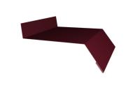 Отлив оцинкованный 100 мм RAL 7024 красное вино 2м