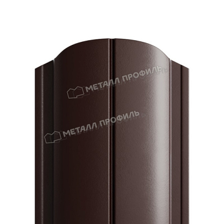 Штакетник металлический МЕТАЛЛ ПРОФИЛЬ ELLIPSE-O 19х126 (PURMAN-20-RR32-0.5)