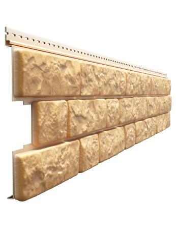 Сайдинг LUX под камень, BERGART, пекан