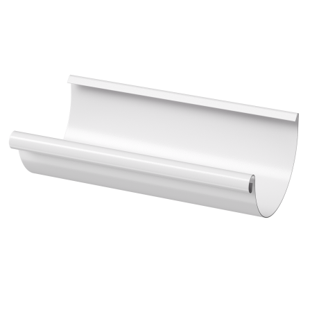 Желоб полукруглый 3 м STAL PREMIUM, пломбир