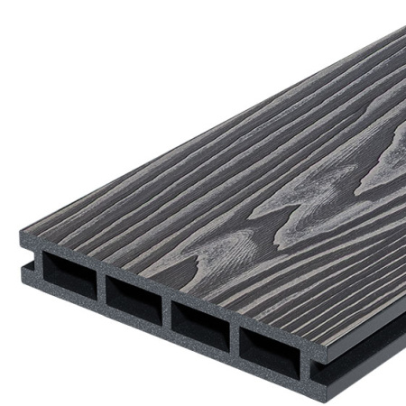 Террасная доска Decking Country 150х24х3000 Жженый Кедр (графит)