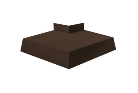 Угол отлива внешний 250 0,5 GreenCoat Pural BT, matt с пленкой RR 887 шоколадно-коричневый (RAL 8017 шоколад)