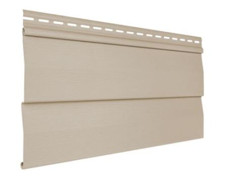 сайдинг виниловый под брус «Текос», бежевый