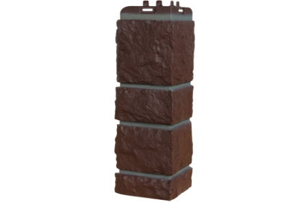 Угол Grand Line Камелот Design шоколадный со швом RAL 7006