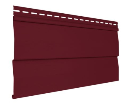 сайдинг акриловый под брус «Текос», бургунд