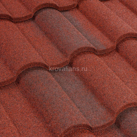 Композитная черепица Luxard (Люксард) Роман (Гранат) /лист/