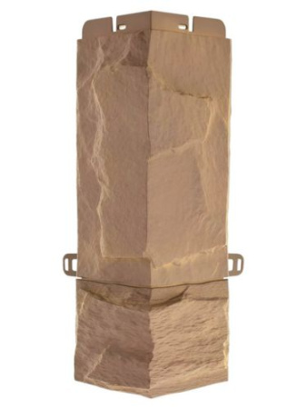 Угол фасадной панели «Альта-Профиль», ЭКО гранит бежевый