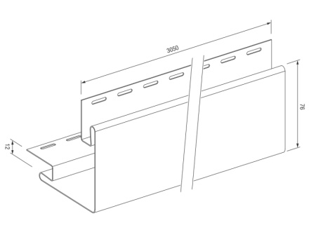 Угол наружный SX-12 БУК, 3,025 м , MAX-3