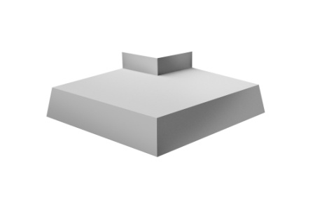 Угол отлива внешний 150 0,45 PE с пленкой RAL 7004 сигнальный серый