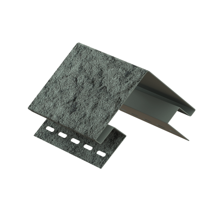 ИЗУМРУДНЫЙ Наружный угол к сайдингу колл. СТОУН-ХАУС серия КАМЕНЬ (3,05 м) 5шт/уп