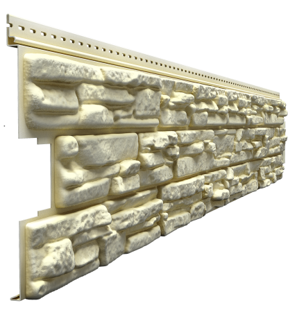 Сайдинг LUX под камень, ROCKY, кешью