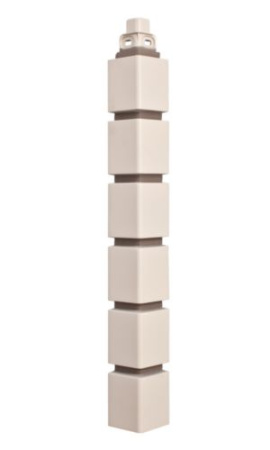 Угол малый для фасадной панели «Альта-Профиль», клинкер белый