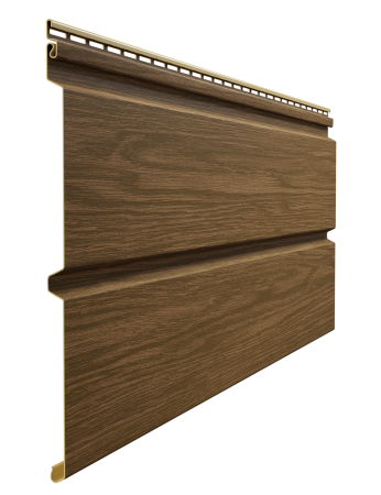 Сайдинг LUX под дерево, Брус D6S, миндаль